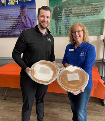 Chronic Pain West Des Moines IA Josiah Fitzsimmons With Holiday Pie